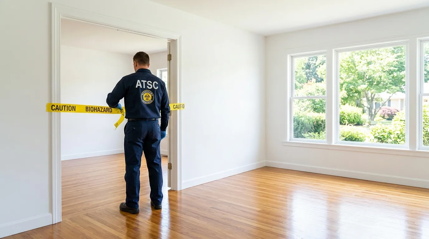 Certified biohazard cleanup crew performing Crime Scene Cleanup in Spring